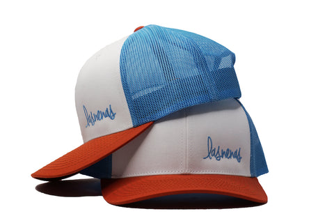 Curved Look- White| Burnt Orange| Blue - LasNenas Brand